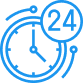 24 X 7 service