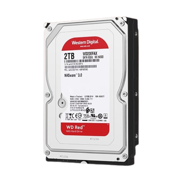 WD Red NAS HDD 2–12TB