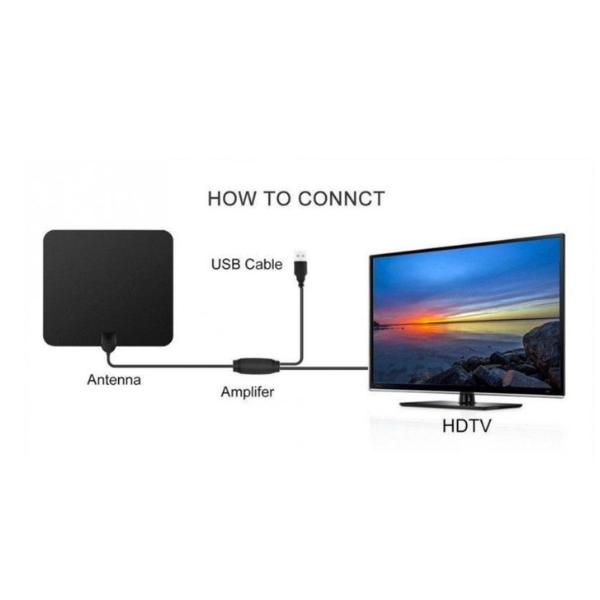 HD Terrestrial Digital TV Antenna – Indoor DVB-T2 4K/1080P Antenna