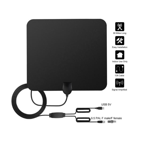 HD Terrestrial Digital TV Antenna – Indoor DVB-T2 4K/1080P Antenna