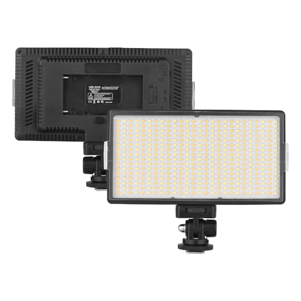 Portable rechargeable RGB fill light with four-leaf diffuser