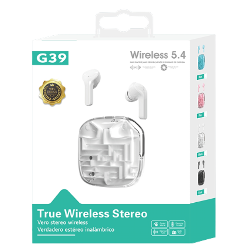G39 Wireless Earphones – True Wireless Stereo (Bluetooth 5.4)