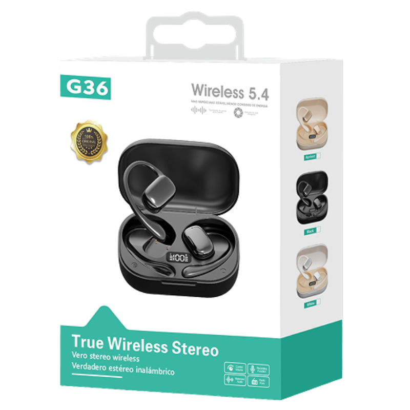 G36 Wireless Earphones – True Wireless Stereo (Bluetooth 5.4)