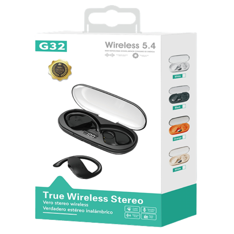 Écouteurs Sans Fil G32 – True Wireless Stereo (Bluetooth 5.4)
