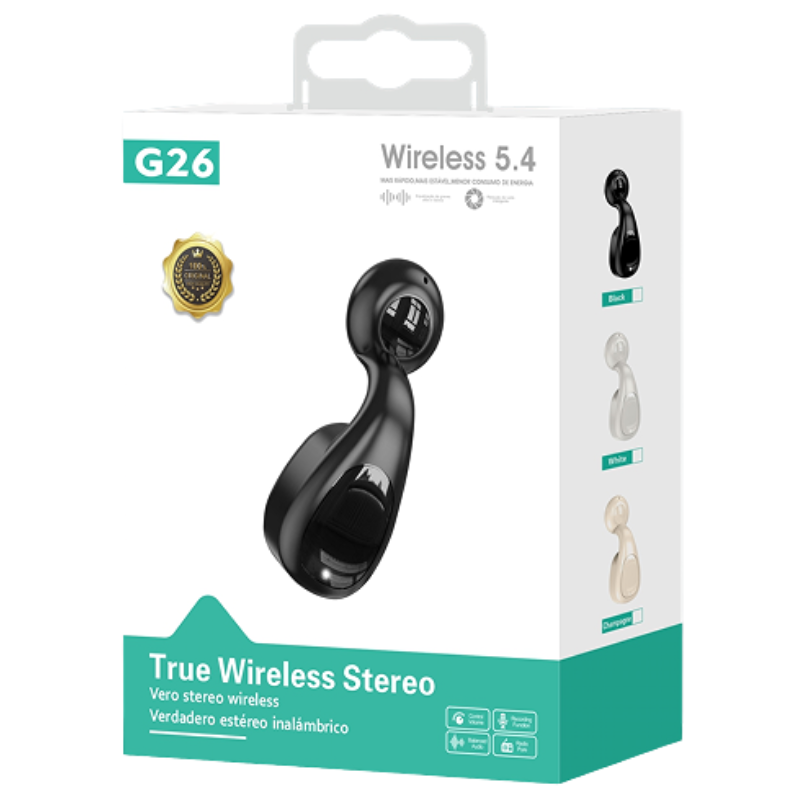 G26 Wireless Earphones – True Wireless Stereo (Bluetooth 5.4)