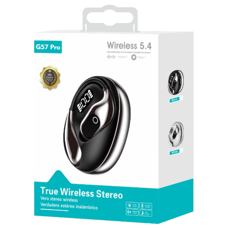 G57Pro Wireless Earphones – True Wireless Stereo (Bluetooth 5.4)